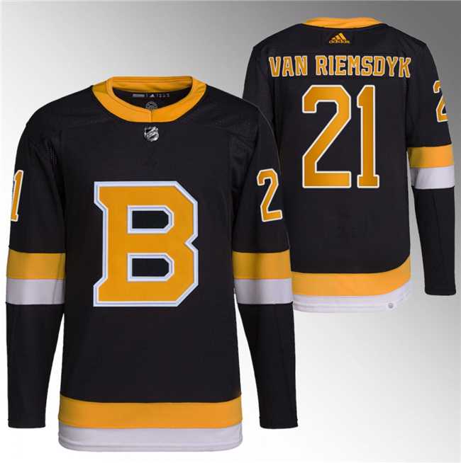 Mens Boston Bruins #21 James van Riemsdyk Black Home Breakaway Stitched Jersey